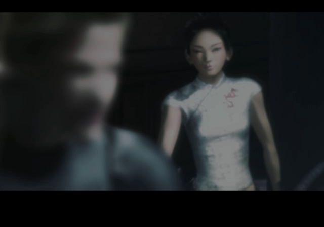 Resident Evil: Dead Aim (PlayStation 2) screenshot: mysterious girl