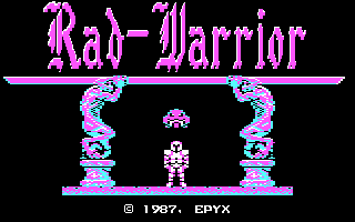 Rad Warrior (DOS) screenshot: Title Screen