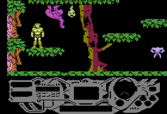 Rad Warrior (Apple II) screenshot: The starting location