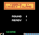 Rainbow Islands (Game Boy Color) screenshot: The Get Ready screen