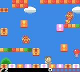 Rainbow Islands (Game Boy Color) screenshot: Toy Island