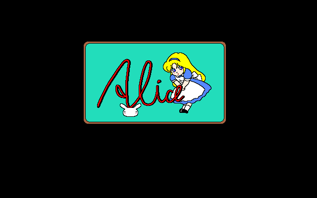 Rance: Hikari o Motomete (Windows 3.x) screenshot: Cute Alice Soft logo