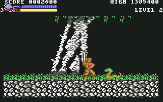 Rastan (Commodore 64) screenshot: Level 2A