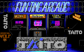 Rastan (DOS) screenshot: Taito Arcade - Loading screen