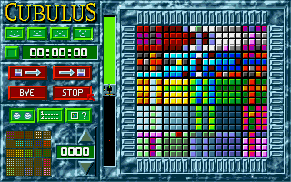 Cubulus (DOS) screenshot: 4th and most difficult level