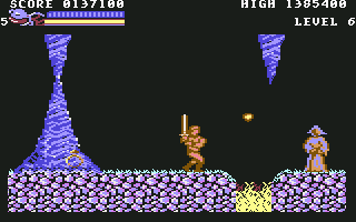 Rastan (Commodore 64) screenshot: Level 6B