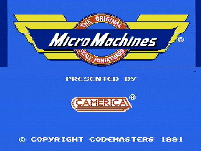 Micro Machines (NES) screenshot: Title screen