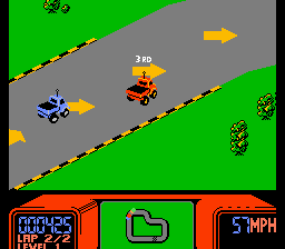 R.C. Pro-Am (NES) screenshot: Come on, come on!