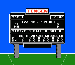 R.B.I. Baseball 2 (NES) screenshot: Scoreboard