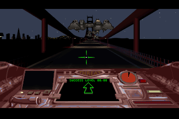 The Raven Project (DOS) screenshot: I'm hit!