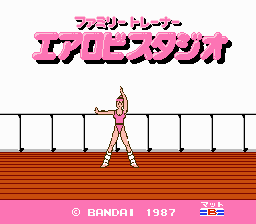 Dance Aerobics (NES) screenshot: Japanese Title Screen