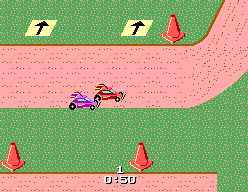 R.C. Grand Prix (SEGA Master System) screenshot: In the lead