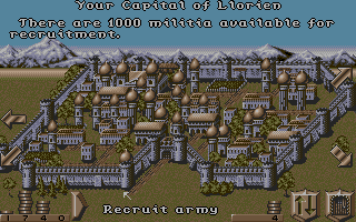 Realms (DOS) screenshot: Raise Armies