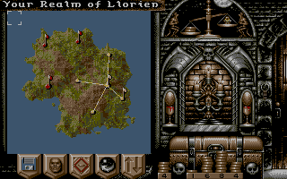 Realms (DOS) screenshot: Main Game Screen