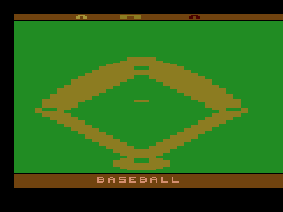 RealSports Baseball (Atari 2600) screenshot: Title screen