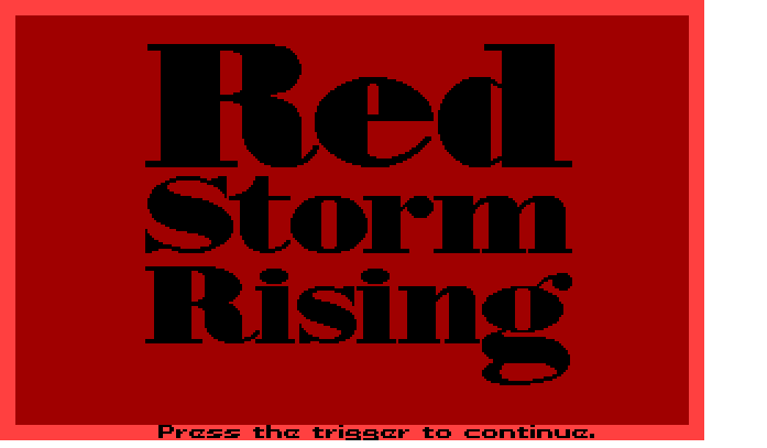 Red Storm Rising (DOS) screenshot: Opening