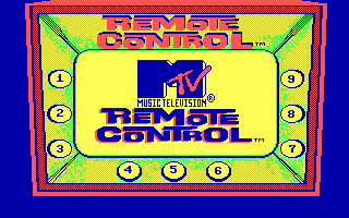 Remote Control (DOS) screenshot: Title screen