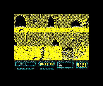 Renegade III: The Final Chapter (ZX Spectrum) screenshot: You can't pass that black section