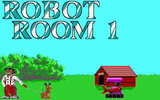 Rescue Rover (DOS) screenshot: Here Comes the Robot