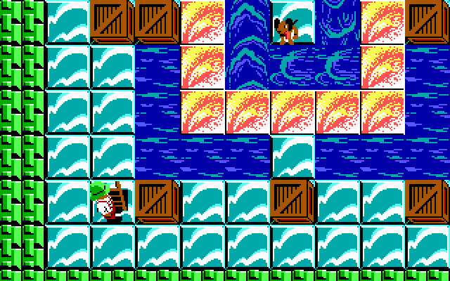 Rescue Rover (DOS) screenshot: Level 3