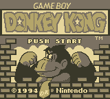 Donkey Kong (Game Boy) screenshot: Title Screen