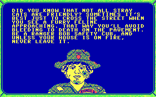 Remote Control (DOS) screenshot: And here is Ranger Bob with his tip of the day