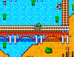 Rescue Mission (SEGA Master System) screenshot: The camp is too far away