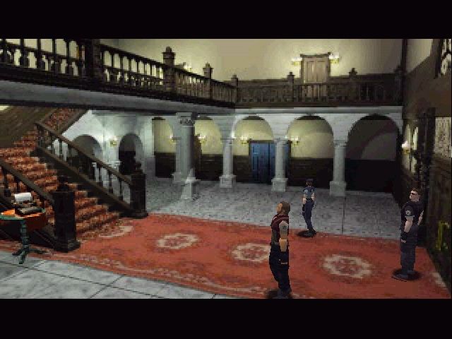 Resident Evil (Windows) screenshot: Entrance to the mansion