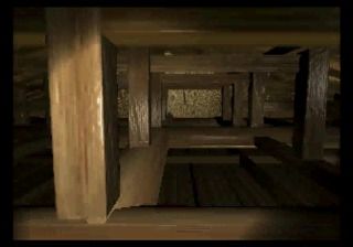 Rampo (SEGA Saturn) screenshot: Sneaking through the attic towards the locked room