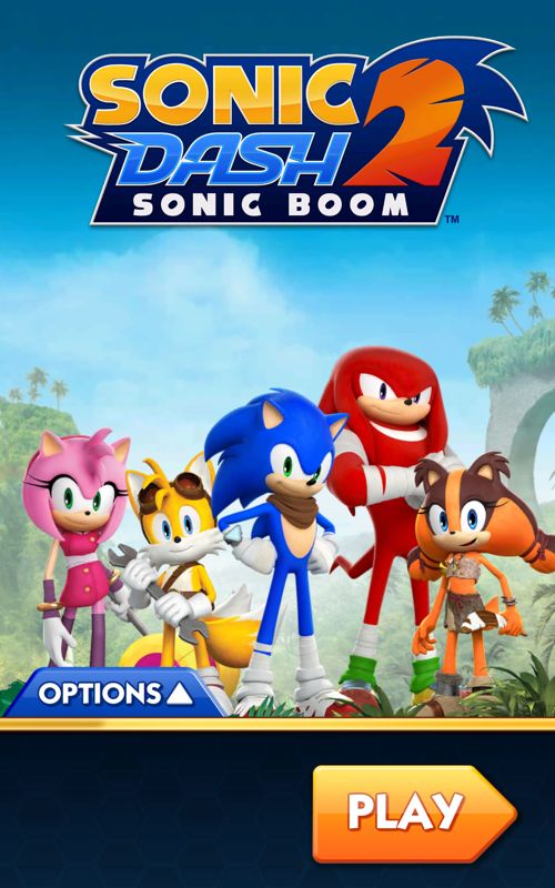 Sonic Dash 2: Sonic Boom (Android) screenshot: Main menu