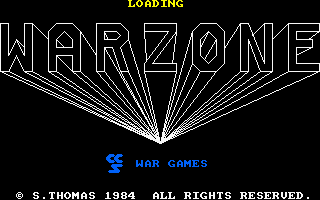 War Zone (Amstrad CPC) screenshot: Loading Screen