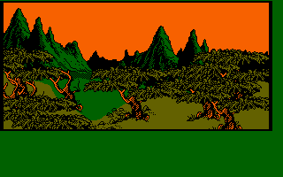 Warlord (Amstrad CPC) screenshot: Your starting location
