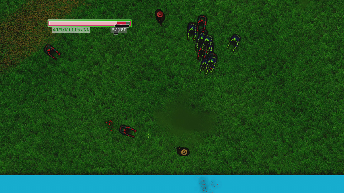 Zomi Nation (Xbox 360) screenshot: This one shoots as us! (Trial version)