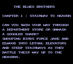 The Blues Brothers (NES) screenshot: The story