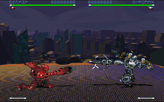 Rise 2: Resurrection (DOS) screenshot: Detain vs Chromax