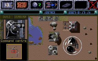 Reunion (DOS) screenshot: Planet main - general overview