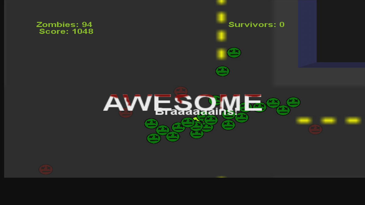 Zombie Hero (Xbox 360) screenshot: Winning the round (Trial version)