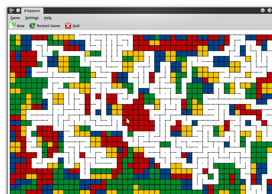 Screenshot of KSquares (Linux, 2006) MobyGames
