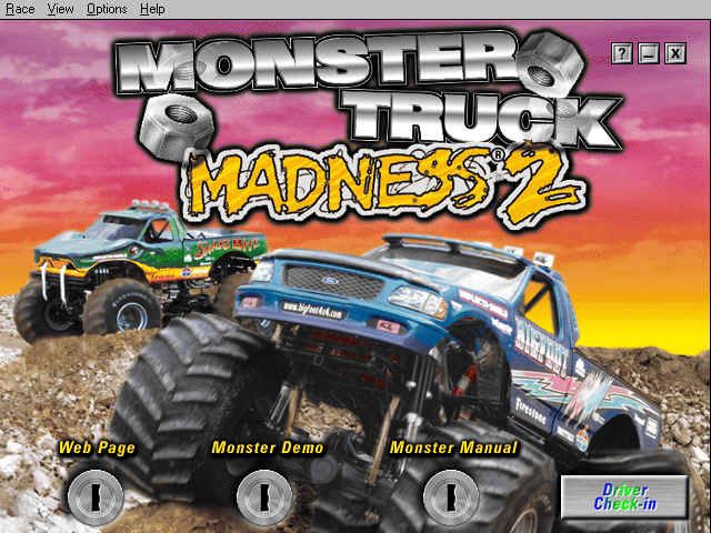 Monster Truck Madness 2 (Windows) screenshot: Start Screen