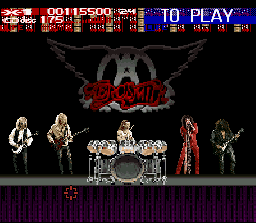 Revolution X (SNES) screenshot: Aerosmith in Concert