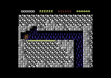 Rick Dangerous (Commodore 64) screenshot: Level 1 begins