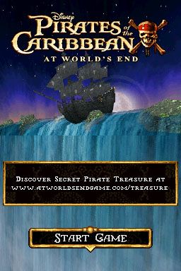 Disney Pirates of the Caribbean: At World's End (Nintendo DS) screenshot: Title screen