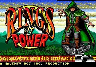 Rings of Power (Genesis) screenshot: Title screen