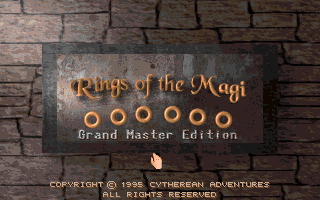 Rings of the Magi: Grand Master Edition (DOS) screenshot: title screen