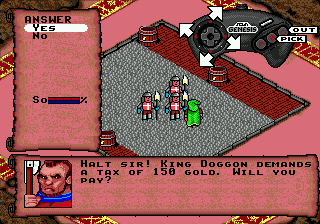 Rings of Power (Genesis) screenshot: Will you pay?