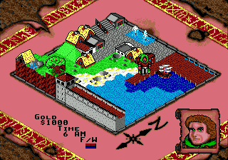 Rings of Power (Genesis) screenshot: Harbor area