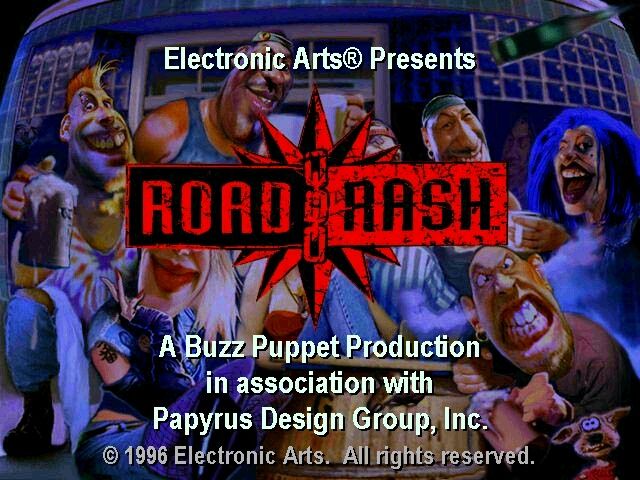 Road Rash (Windows) screenshot: Title screen