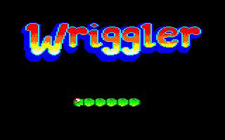 Wriggler (Amstrad CPC) screenshot: Title Screen
