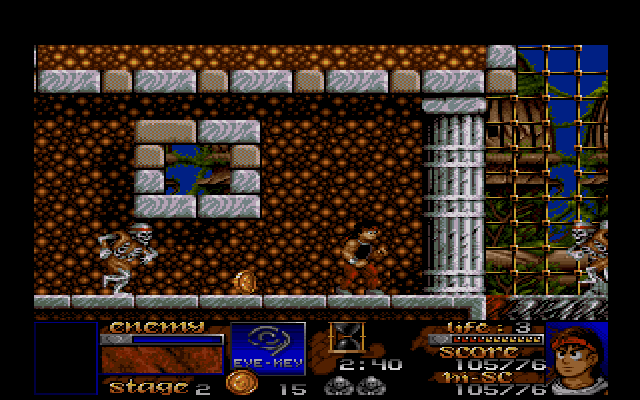 Risky Woods (Amiga) screenshot: Stage 2