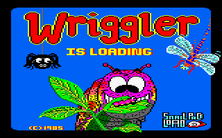 Wriggler (Amstrad CPC) screenshot: Loading Screen